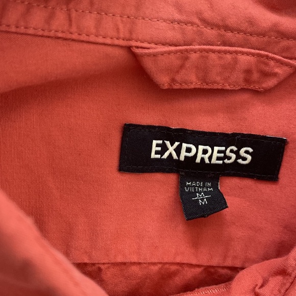 Express Mens Short Sleeve Button Down - Size S - Picture 2 of 3
